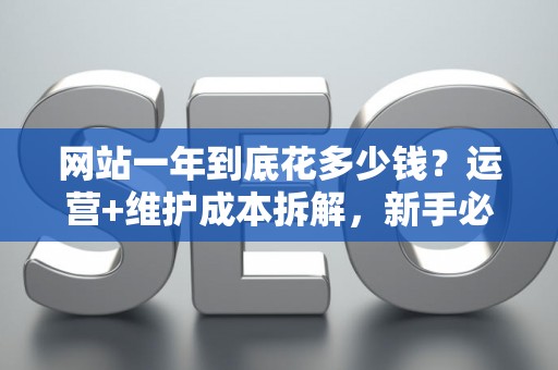 网站一年到底花多少钱?运营+维护成本拆解,新手必看 网站一年到底花多少钱?运营+维护成本拆解,新手必看